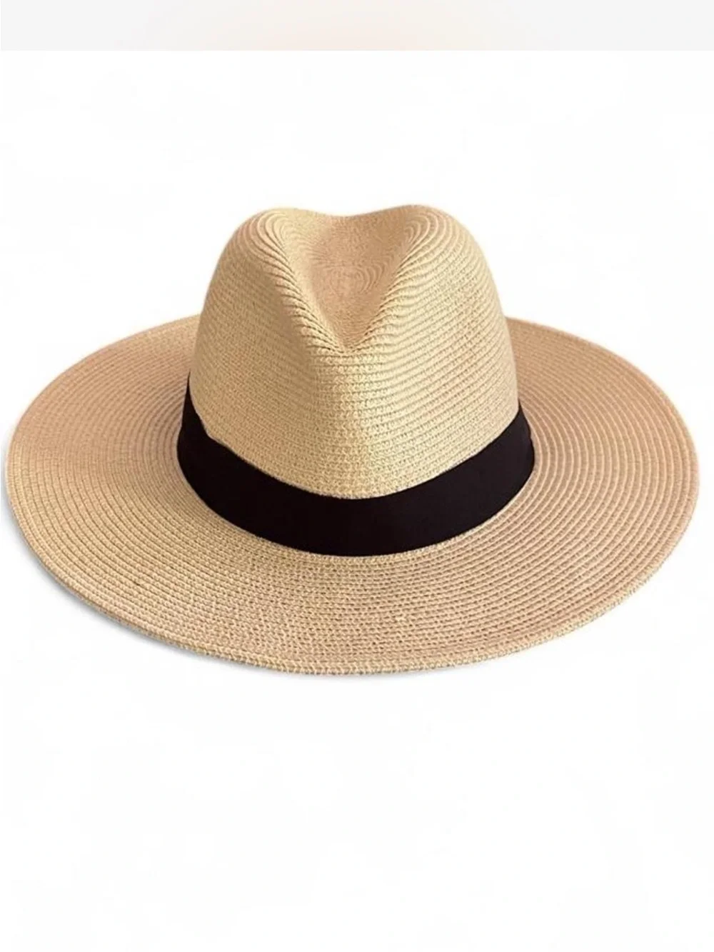 Banana Republic Natural Straw Sun Hat with Cinch Ribbon